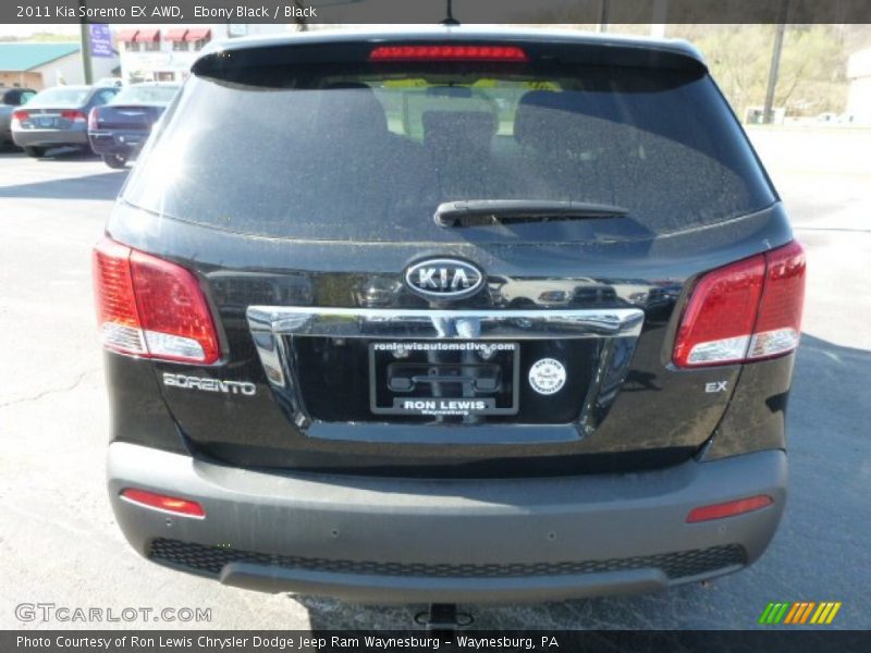 Ebony Black / Black 2011 Kia Sorento EX AWD