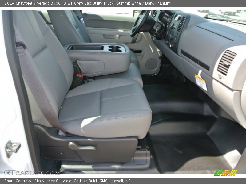 Summit White / Dark Titanium 2014 Chevrolet Silverado 3500HD WT Crew Cab Utility Truck