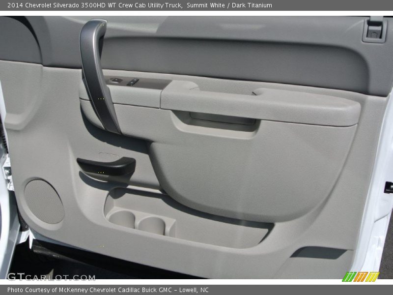 Summit White / Dark Titanium 2014 Chevrolet Silverado 3500HD WT Crew Cab Utility Truck