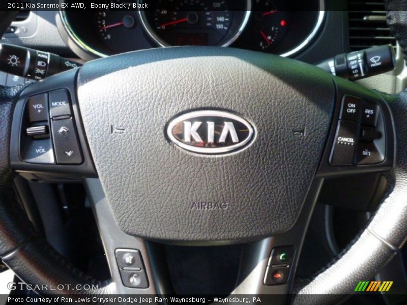 Ebony Black / Black 2011 Kia Sorento EX AWD