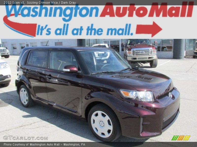 Sizzling Crimson Mica / Dark Gray 2012 Scion xB