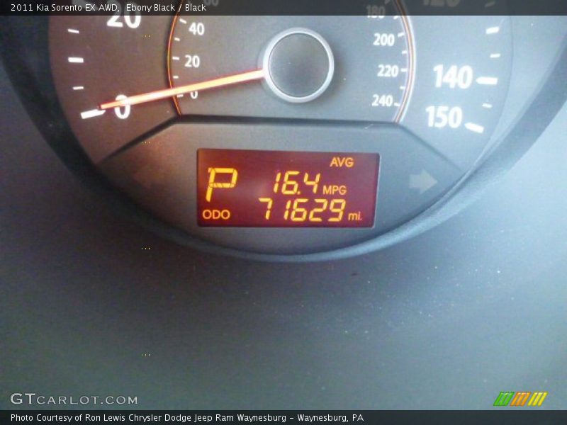 Ebony Black / Black 2011 Kia Sorento EX AWD