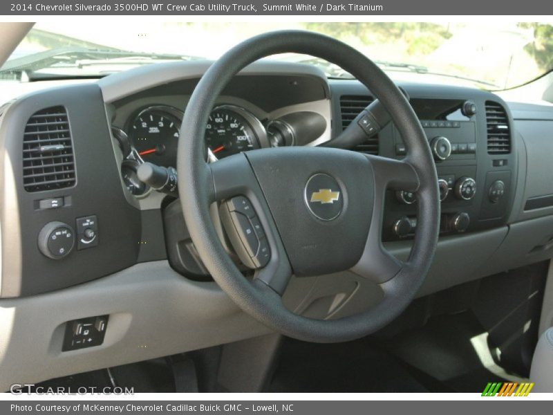 Summit White / Dark Titanium 2014 Chevrolet Silverado 3500HD WT Crew Cab Utility Truck