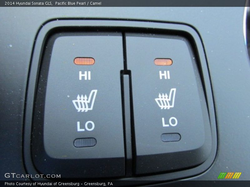 Pacific Blue Pearl / Camel 2014 Hyundai Sonata GLS