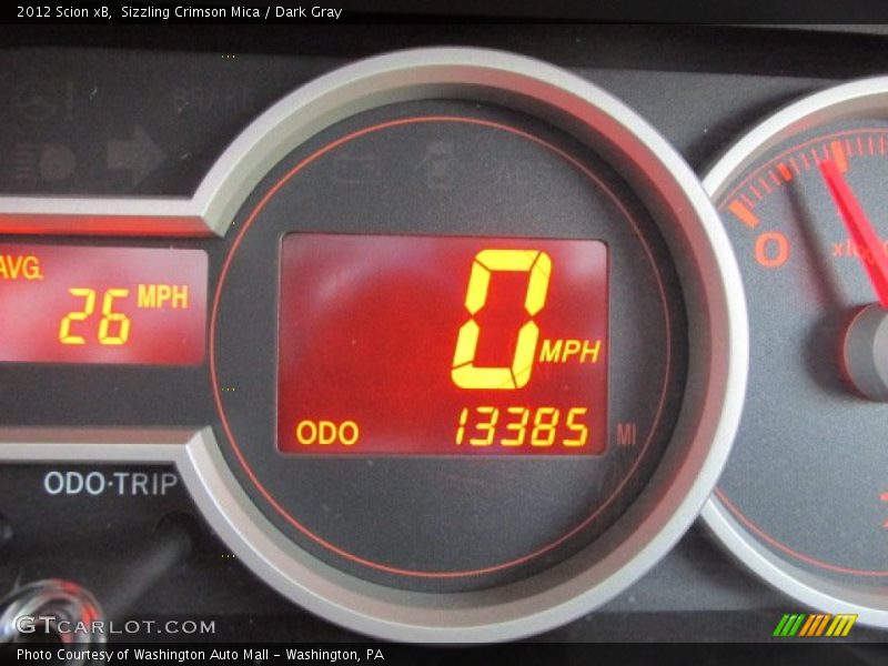 Sizzling Crimson Mica / Dark Gray 2012 Scion xB