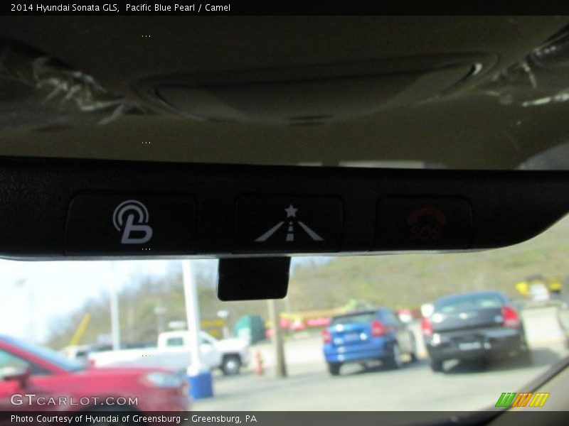 Pacific Blue Pearl / Camel 2014 Hyundai Sonata GLS