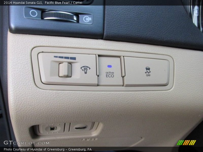 Pacific Blue Pearl / Camel 2014 Hyundai Sonata GLS
