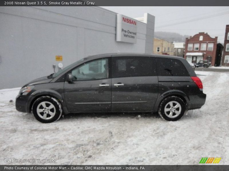 Smoke Gray Metallic / Gray 2008 Nissan Quest 3.5 S