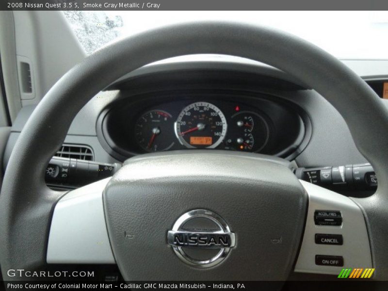 Smoke Gray Metallic / Gray 2008 Nissan Quest 3.5 S