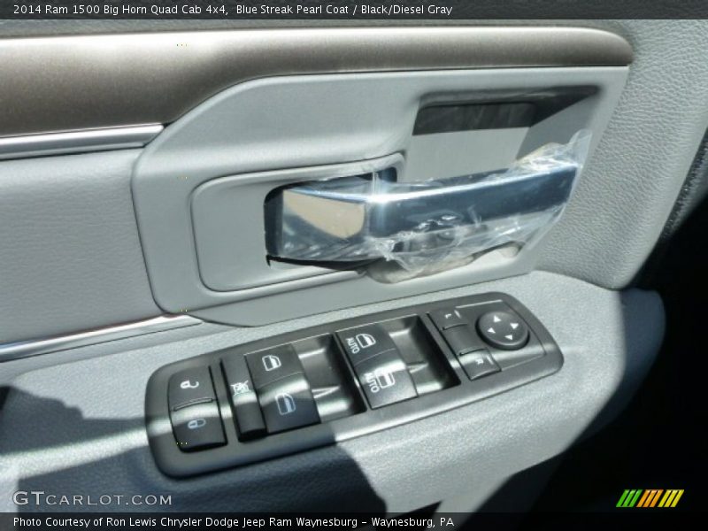 Blue Streak Pearl Coat / Black/Diesel Gray 2014 Ram 1500 Big Horn Quad Cab 4x4