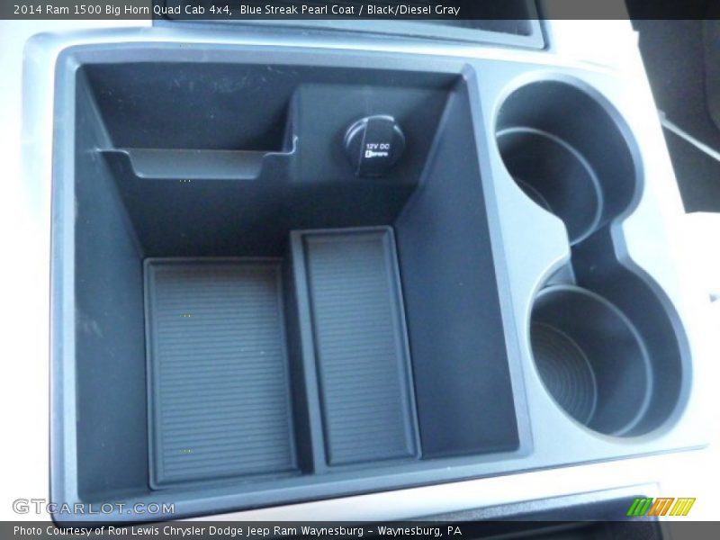 Blue Streak Pearl Coat / Black/Diesel Gray 2014 Ram 1500 Big Horn Quad Cab 4x4