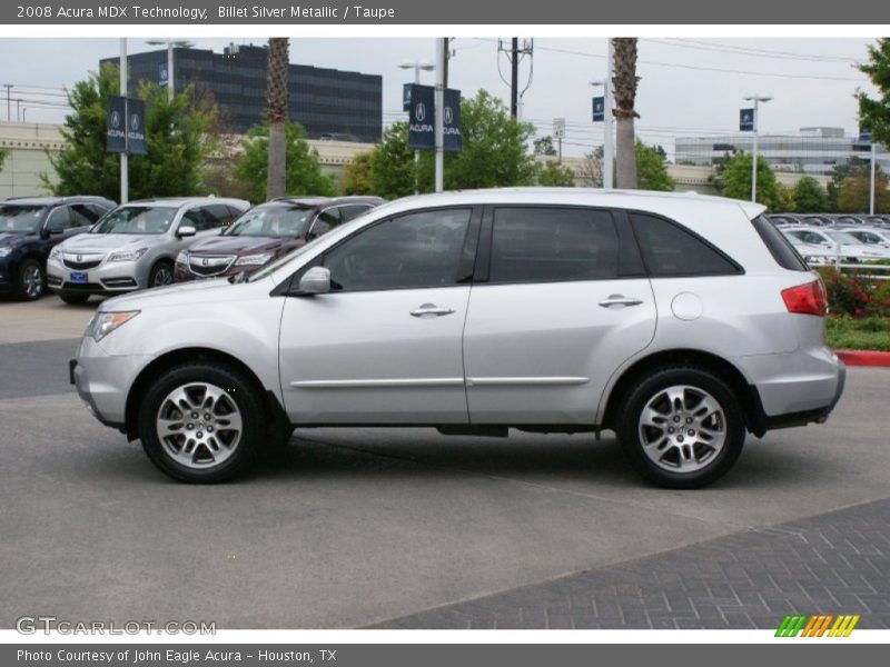Billet Silver Metallic / Taupe 2008 Acura MDX Technology