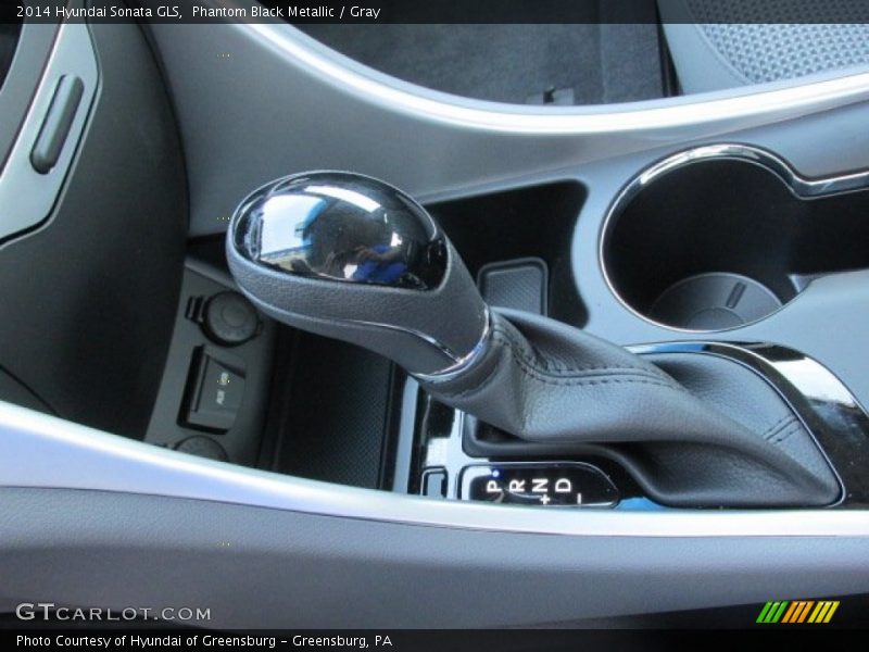 Phantom Black Metallic / Gray 2014 Hyundai Sonata GLS