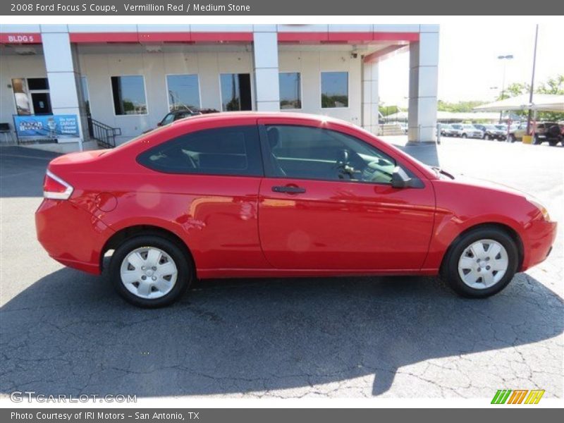 Vermillion Red / Medium Stone 2008 Ford Focus S Coupe