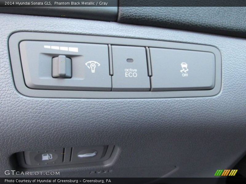 Phantom Black Metallic / Gray 2014 Hyundai Sonata GLS