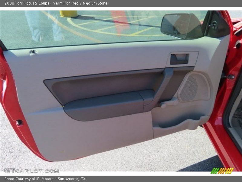 Vermillion Red / Medium Stone 2008 Ford Focus S Coupe