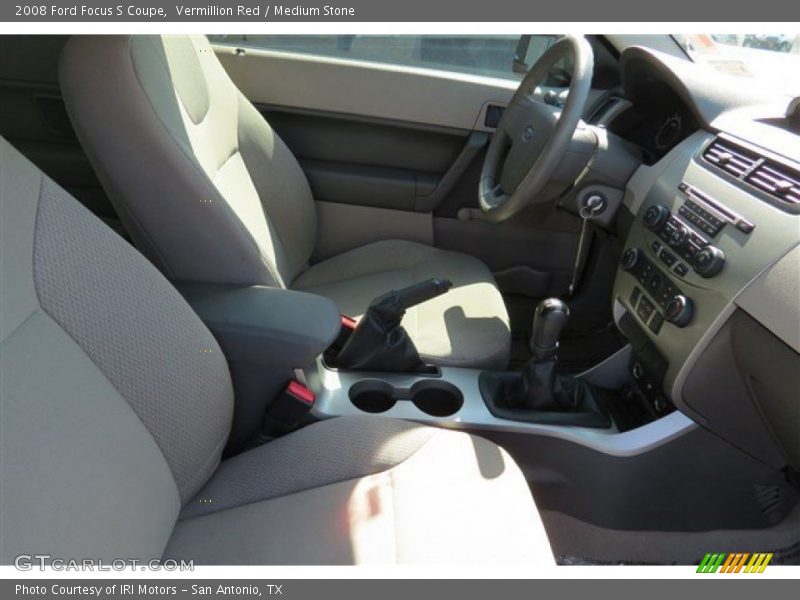 Vermillion Red / Medium Stone 2008 Ford Focus S Coupe