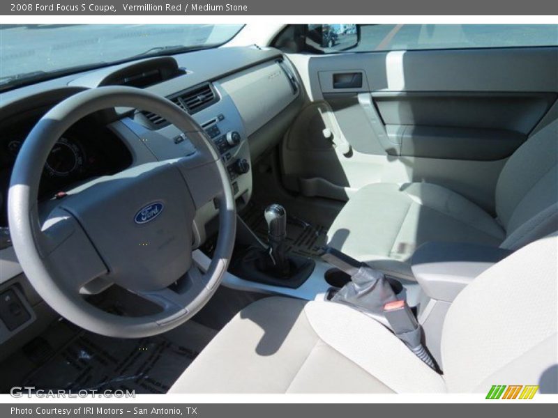 Vermillion Red / Medium Stone 2008 Ford Focus S Coupe