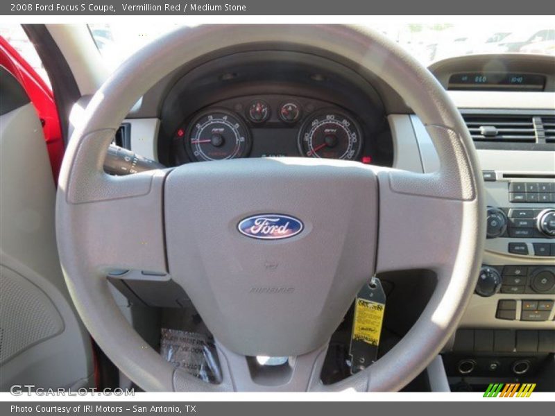 Vermillion Red / Medium Stone 2008 Ford Focus S Coupe