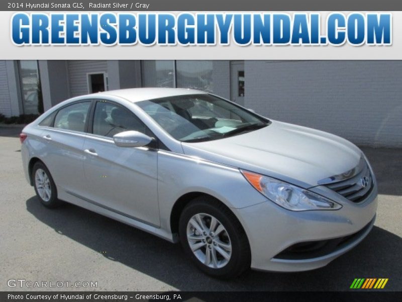 Radiant Silver / Gray 2014 Hyundai Sonata GLS