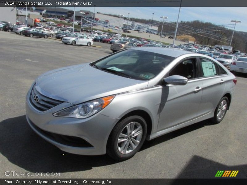 Radiant Silver / Gray 2014 Hyundai Sonata GLS