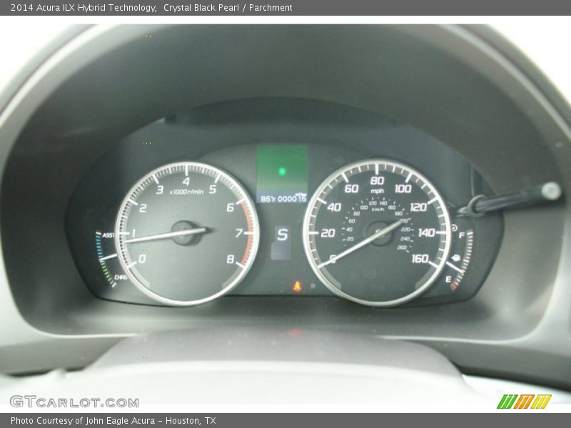 Crystal Black Pearl / Parchment 2014 Acura ILX Hybrid Technology