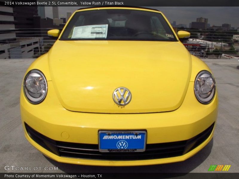 Yellow Rush / Titan Black 2014 Volkswagen Beetle 2.5L Convertible