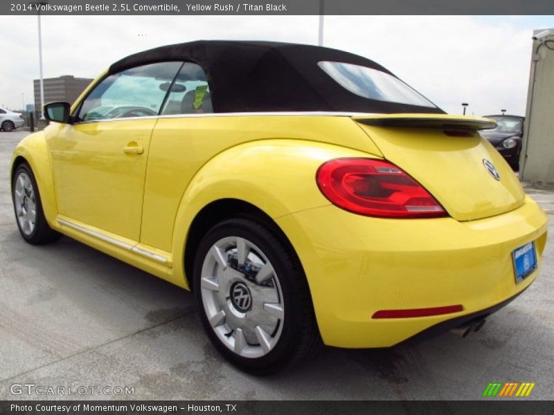 Yellow Rush / Titan Black 2014 Volkswagen Beetle 2.5L Convertible