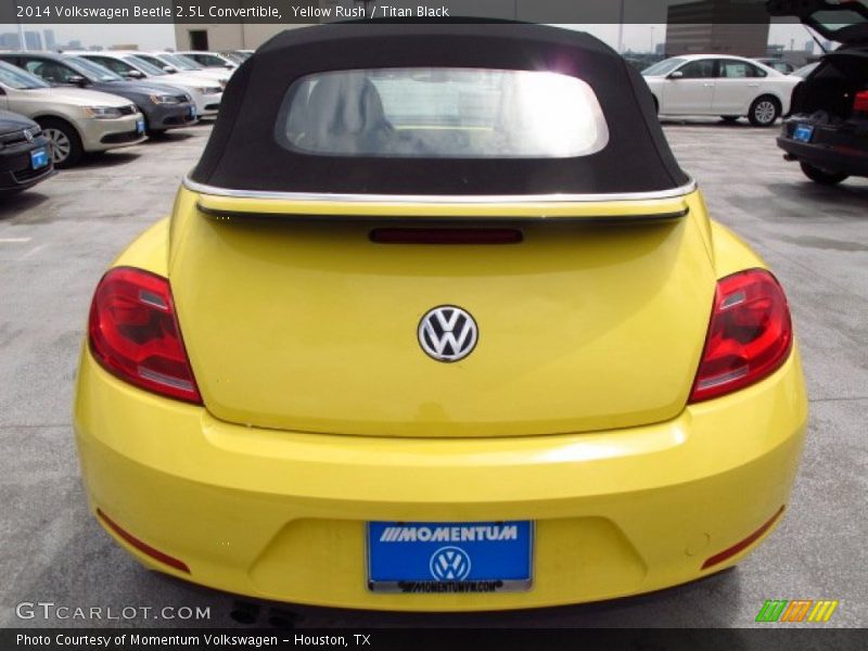 Yellow Rush / Titan Black 2014 Volkswagen Beetle 2.5L Convertible