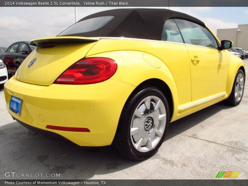 Yellow Rush / Titan Black 2014 Volkswagen Beetle 2.5L Convertible