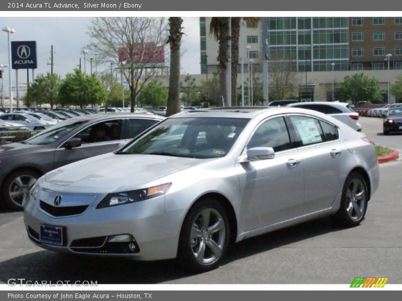 Silver Moon / Ebony 2014 Acura TL Advance