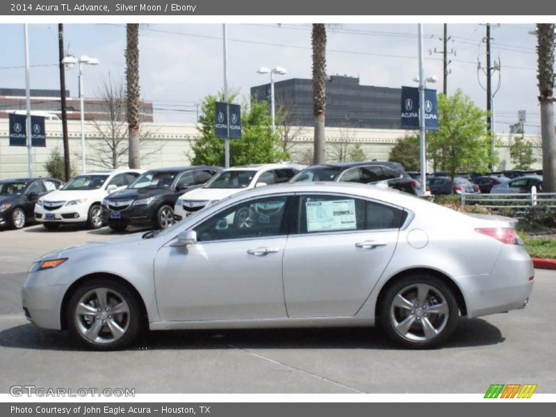 Silver Moon / Ebony 2014 Acura TL Advance