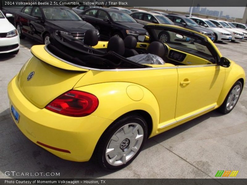 Yellow Rush / Titan Black 2014 Volkswagen Beetle 2.5L Convertible