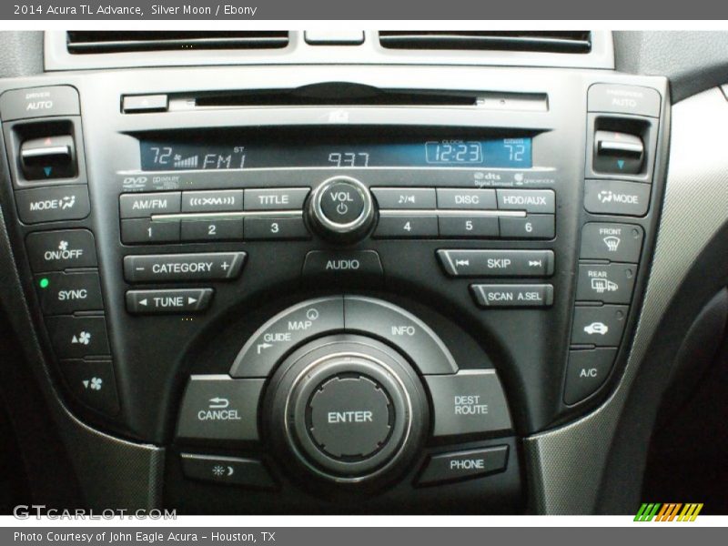Silver Moon / Ebony 2014 Acura TL Advance