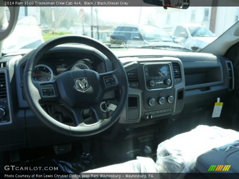Black / Black/Diesel Gray 2014 Ram 3500 Tradesman Crew Cab 4x4