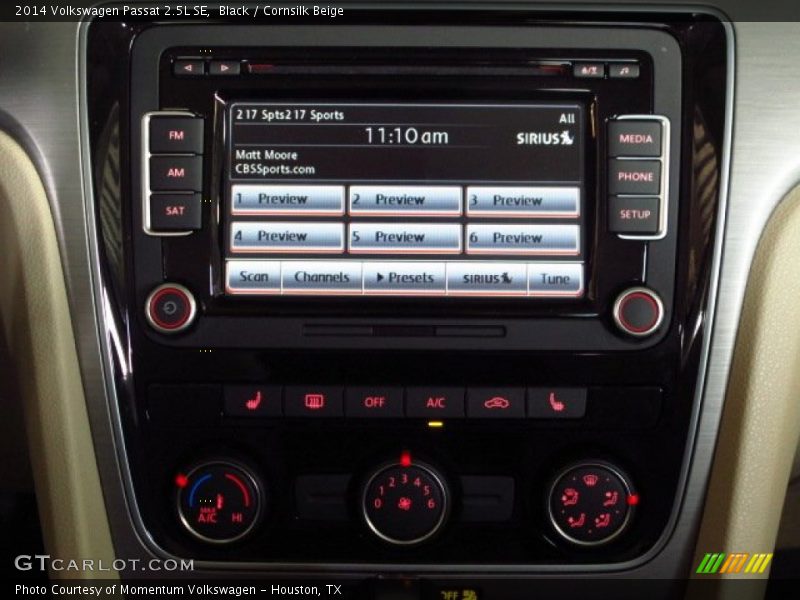 Black / Cornsilk Beige 2014 Volkswagen Passat 2.5L SE