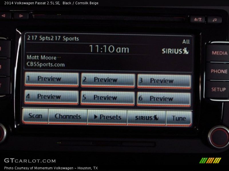 Black / Cornsilk Beige 2014 Volkswagen Passat 2.5L SE
