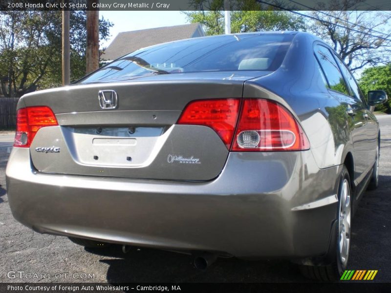 Galaxy Gray Metallic / Gray 2008 Honda Civic LX Sedan