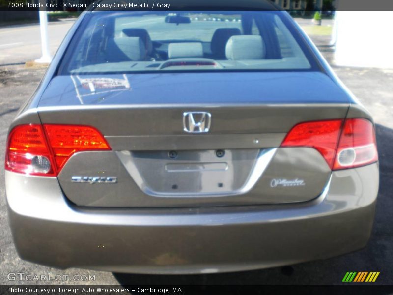 Galaxy Gray Metallic / Gray 2008 Honda Civic LX Sedan