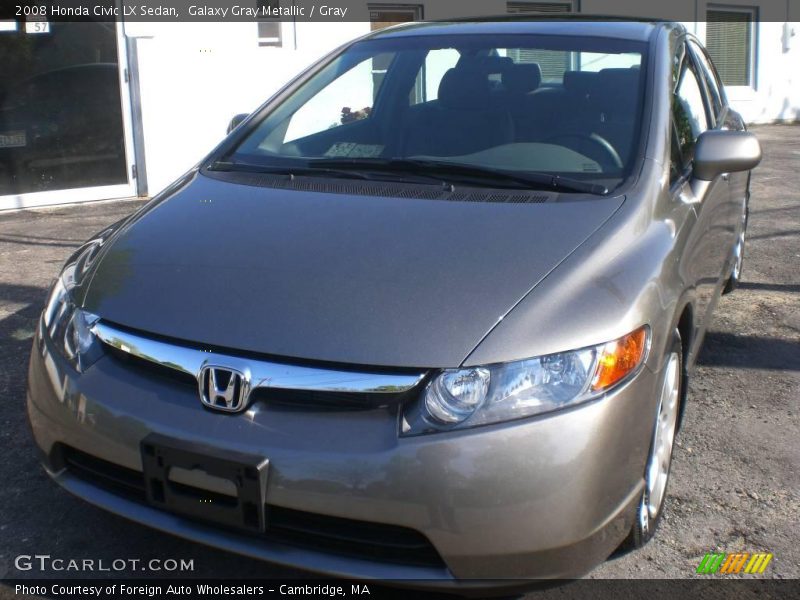 Galaxy Gray Metallic / Gray 2008 Honda Civic LX Sedan