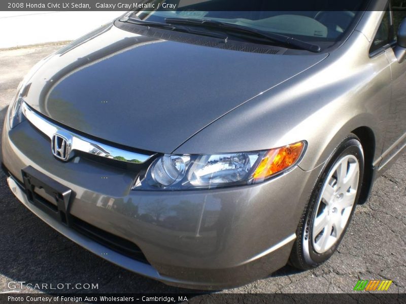 Galaxy Gray Metallic / Gray 2008 Honda Civic LX Sedan