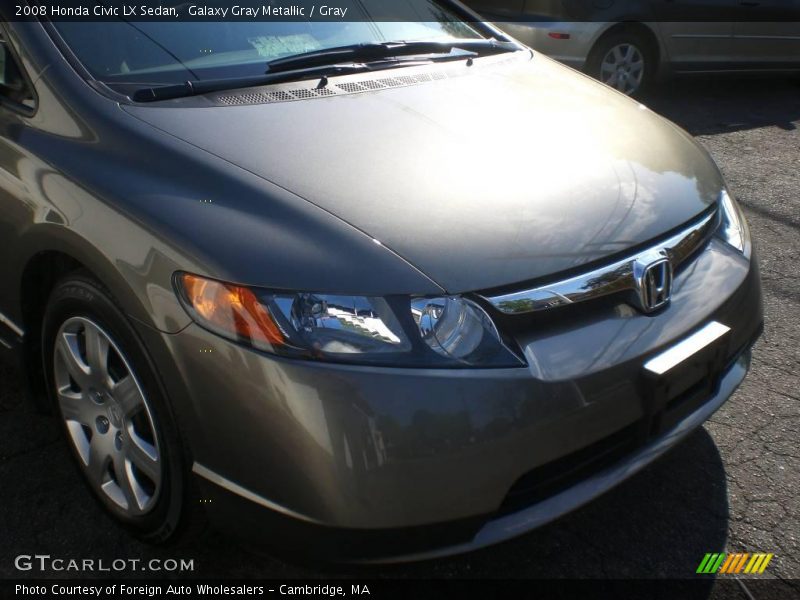 Galaxy Gray Metallic / Gray 2008 Honda Civic LX Sedan