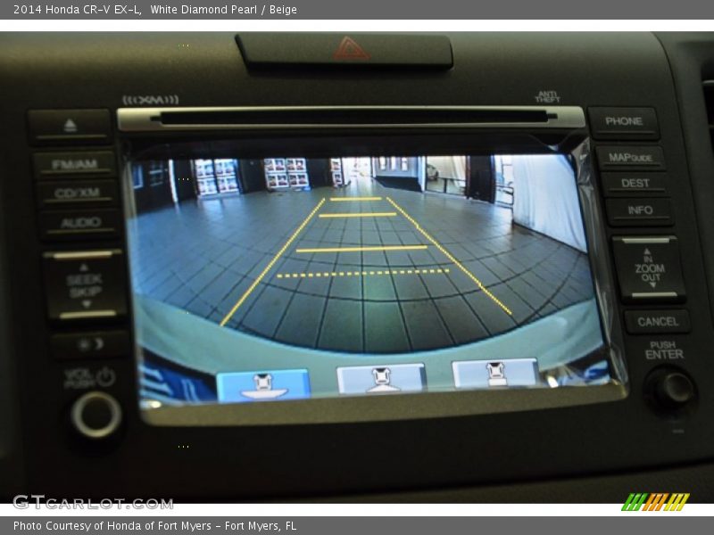 White Diamond Pearl / Beige 2014 Honda CR-V EX-L