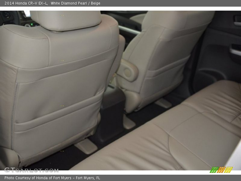 White Diamond Pearl / Beige 2014 Honda CR-V EX-L