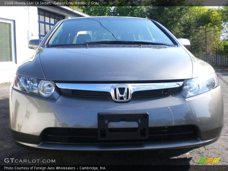 Galaxy Gray Metallic / Gray 2008 Honda Civic LX Sedan