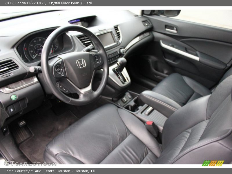 Crystal Black Pearl / Black 2012 Honda CR-V EX-L