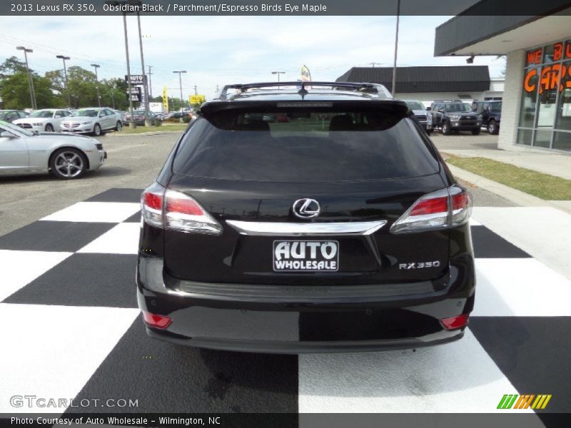 Obsidian Black / Parchment/Espresso Birds Eye Maple 2013 Lexus RX 350