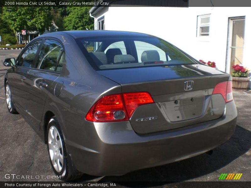Galaxy Gray Metallic / Gray 2008 Honda Civic LX Sedan