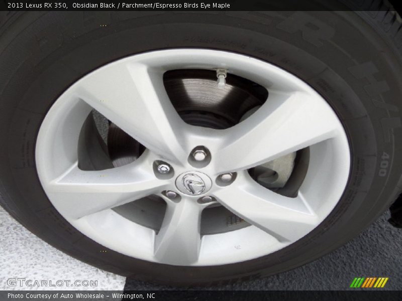 Obsidian Black / Parchment/Espresso Birds Eye Maple 2013 Lexus RX 350