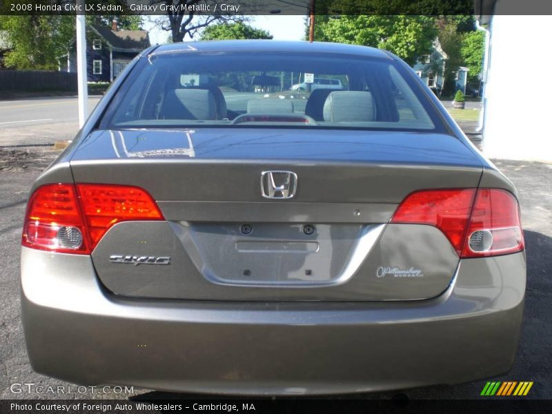 Galaxy Gray Metallic / Gray 2008 Honda Civic LX Sedan